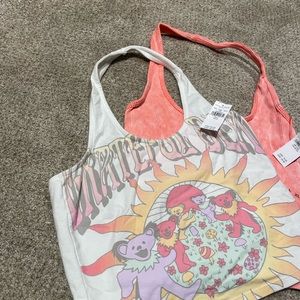 Two fun printed American Eagle halter tops💕